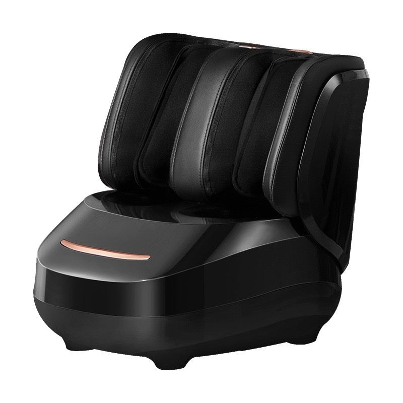 Fully Wrapped Foot Massager Heated Foot Massage Machine in sleek black design for ultimate relaxation.