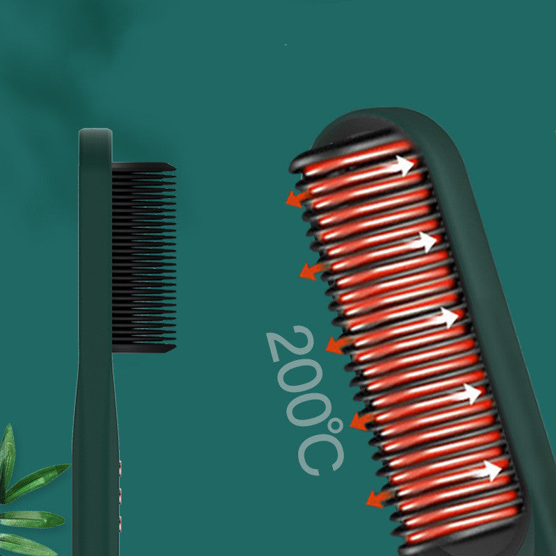 Beard Comb Beard Hair Straightener Brush Hot Comb 