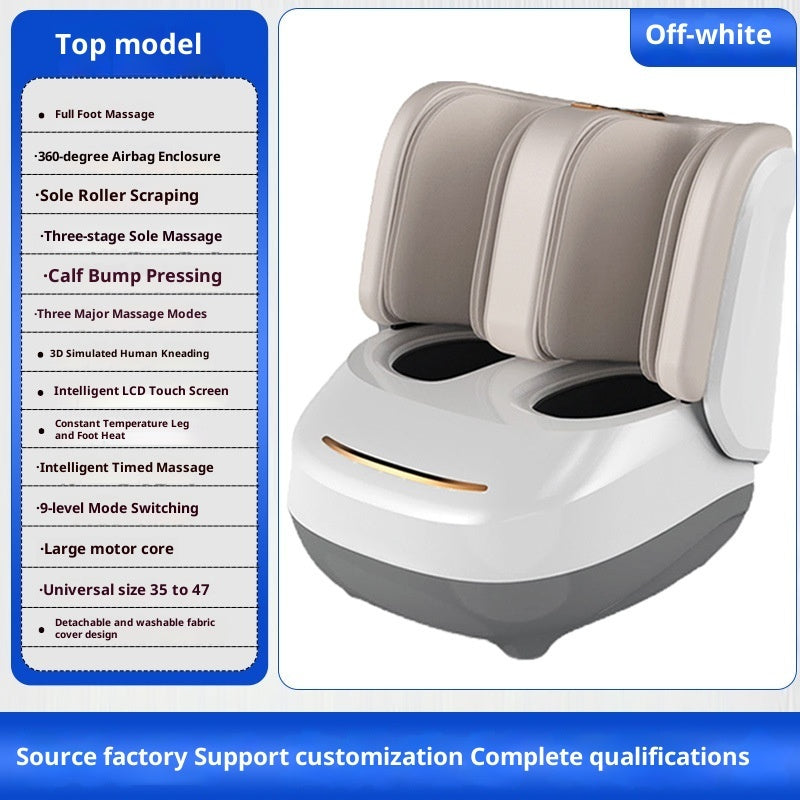 Fully Wrapped Foot Massager Heated Foot Massage Machine with airbag enclosure and multi-function settings